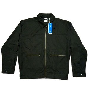 Adidas Men's Black Shirt Jacket C Q3 Zip Up